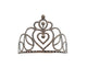 TIARA PRINCESA ARABESCOS DE CORAZON PLATA