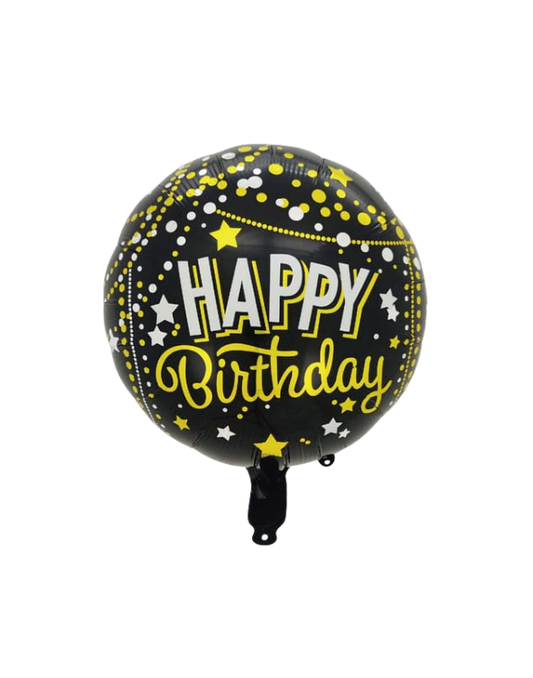 GLOBO MET 22" COR /RED/ CUAD ESTAMPADO