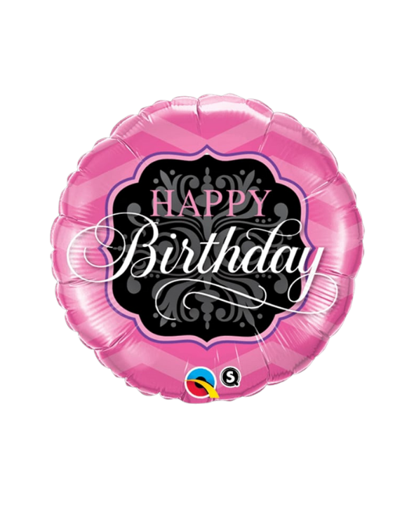 GLOBO MET 22" COR/RED/CUAD ESTAMPADO 1