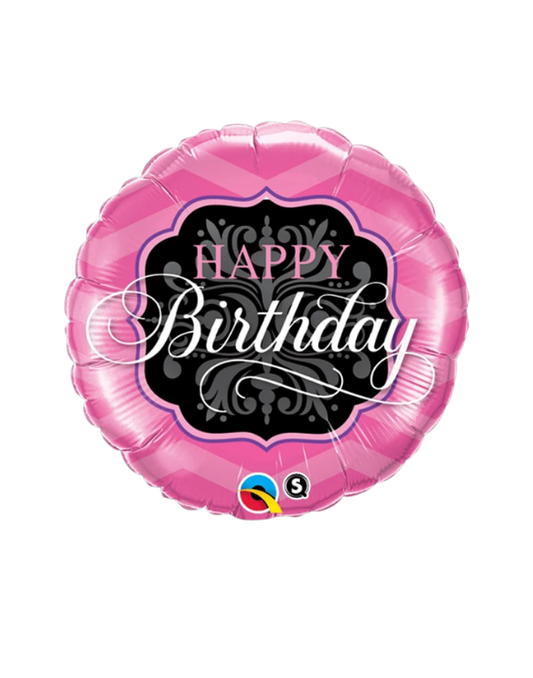 GLOBO MET 22" COR/RED/CUAD ESTAMPADO 1
