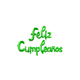 GLOBO INFLABLE CURSIVO FELIZ CUMPLEAÑOS VERDE
