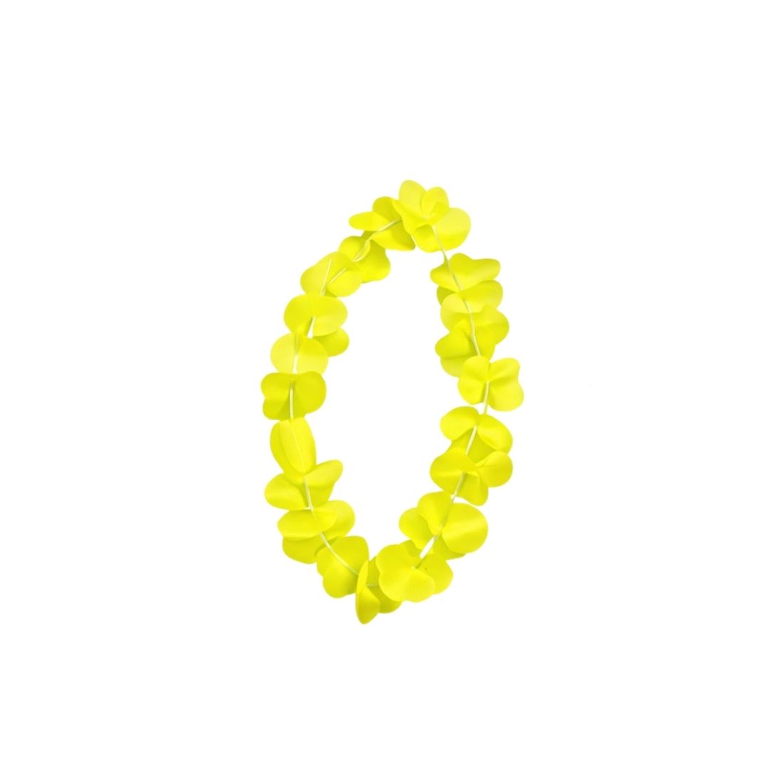 COLLAR HAWAIANO NEON AMARILLO
