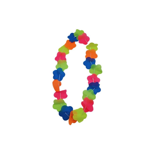COLLAR HAWAIANO NEON MULTICOLOR