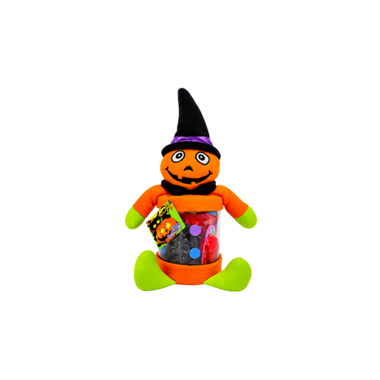 ESTUCHE PELUCHE CON DULCES HALLOWEEN