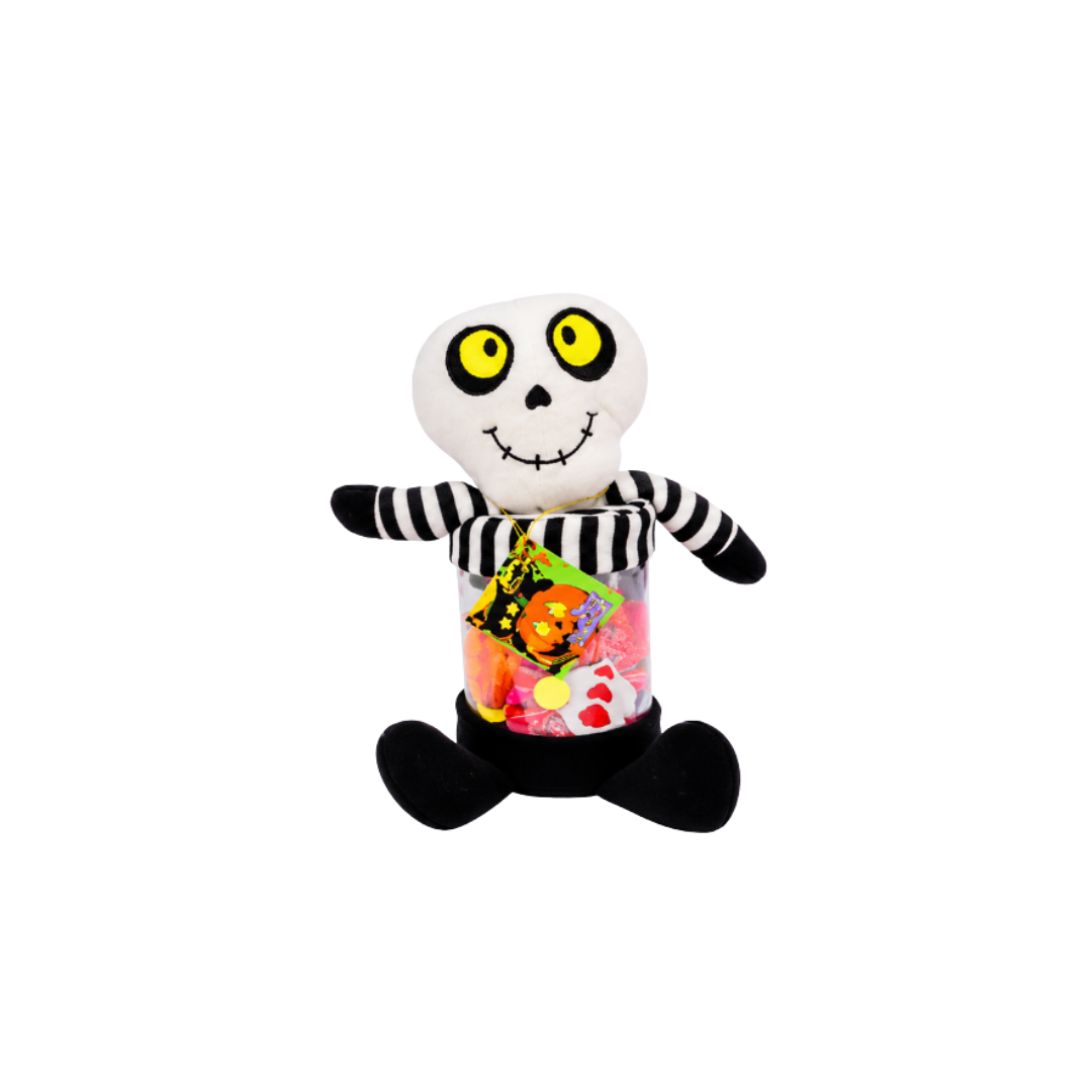 ESTUCHE PELUCHE CON DULCES HALLOWEEN