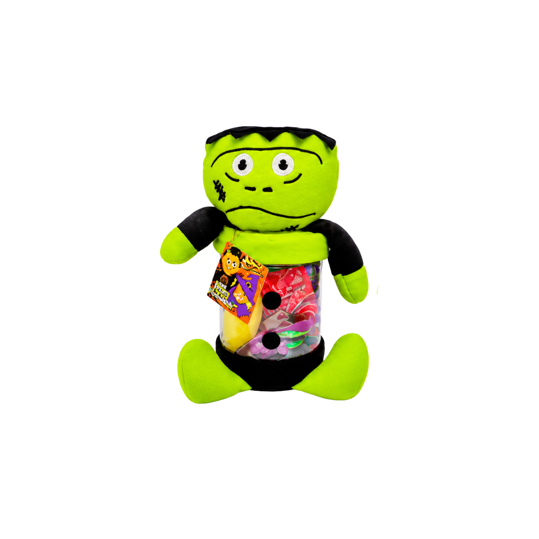 ESTUCHE PELUCHE CON DULCES HALLOWEEN
