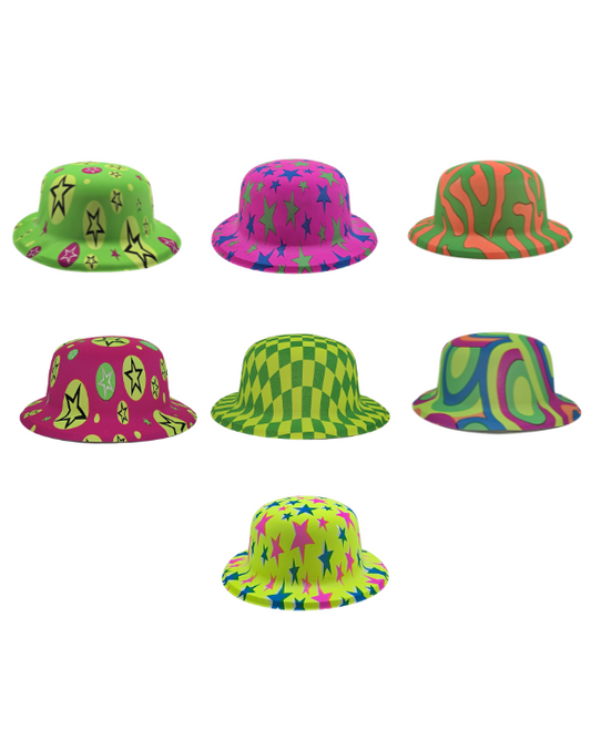 GORRO PLASTICO NEÓN SURTIDO