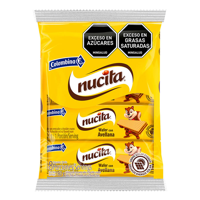 GALLETA NUCITA WAFER X8 "QAP"