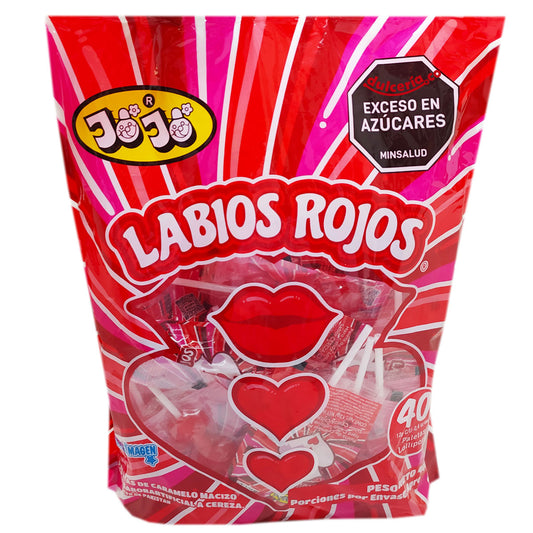 CHUPETA LABIOS ROJOS X40 ADRO