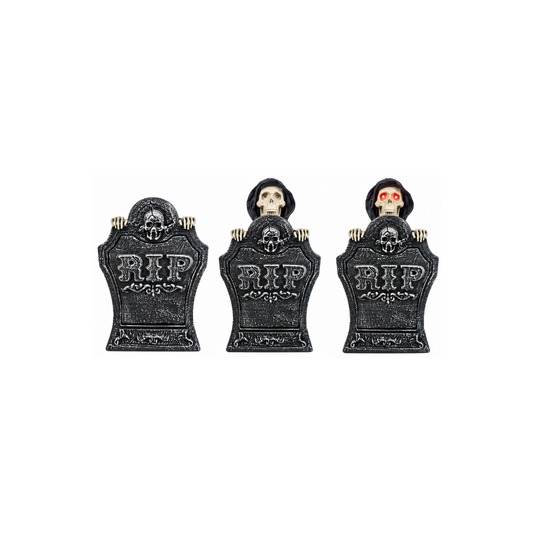 LAPIDA CALAVERA CON MOVIMIENTO