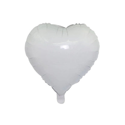 GLOBO DE CORAZON MEDIANO BLANCO - 18"