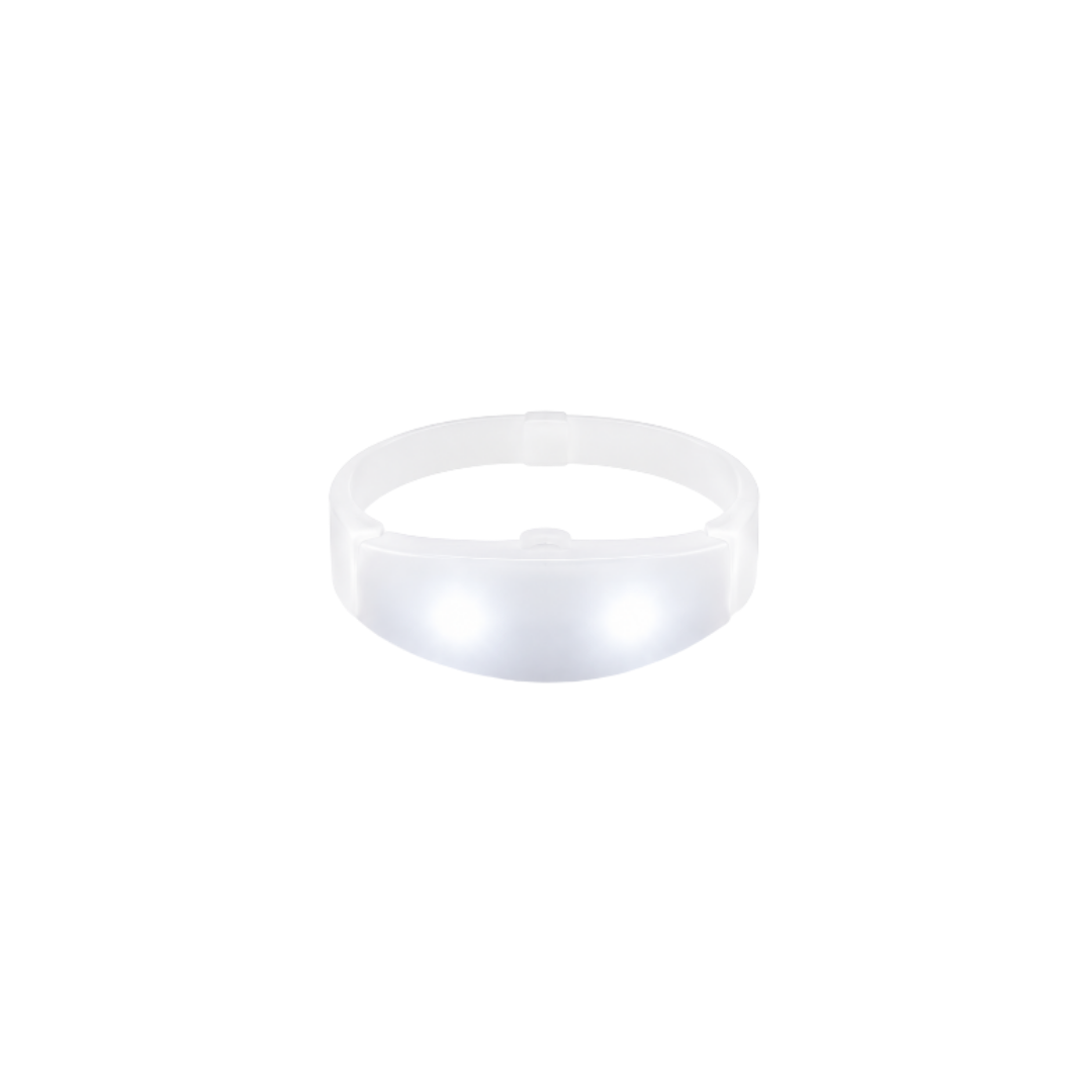 PULSERA BLANCA LED RITMICA