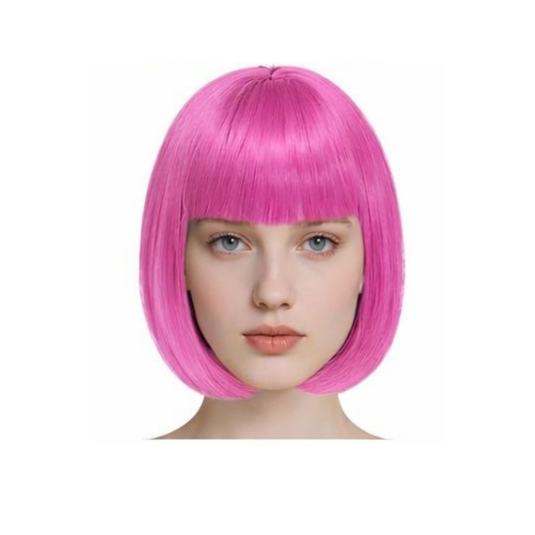PELUCA CORTA LAZY TOWN ROSADA