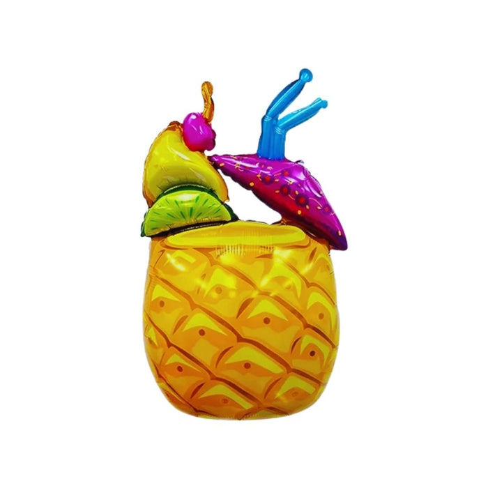 GLOBO METALIZADO PIÑA COLADA TROPICAL 50X80CM "A"