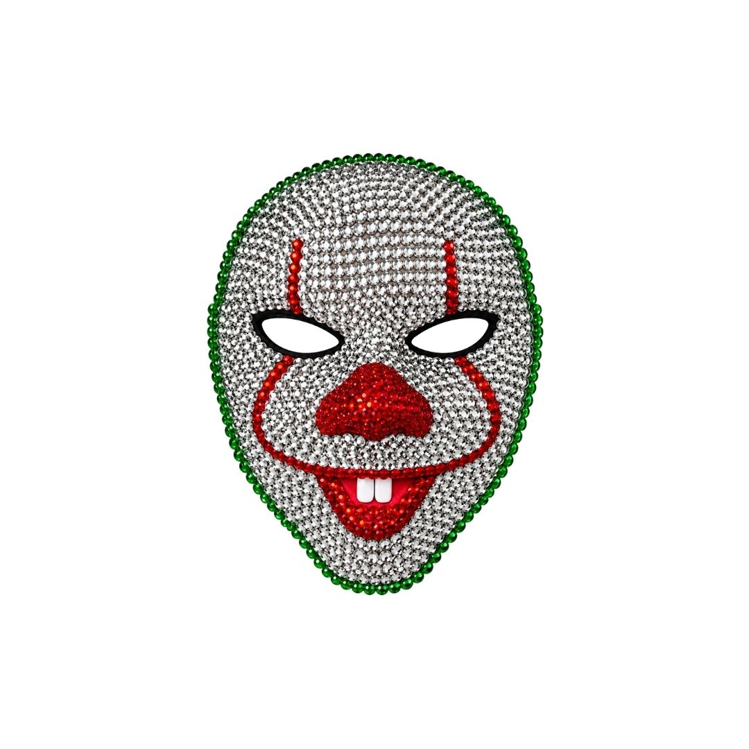MASCARA PAYASO CON PERLAS