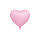 GLOBO DE CORAZON MEDIANO MATE ROSADO - 18"