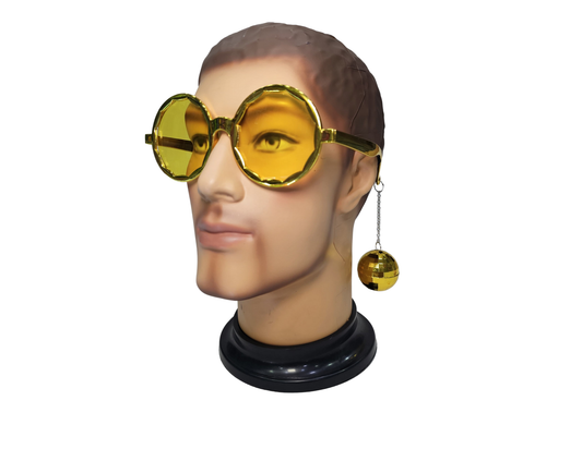 GAFAS DISCO DORADA