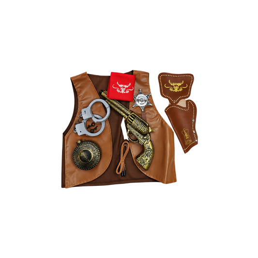 SET VAQUERO PISTOLA + CHALECO