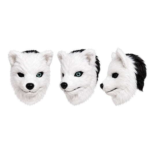 MASCARA LOBO BLANCO