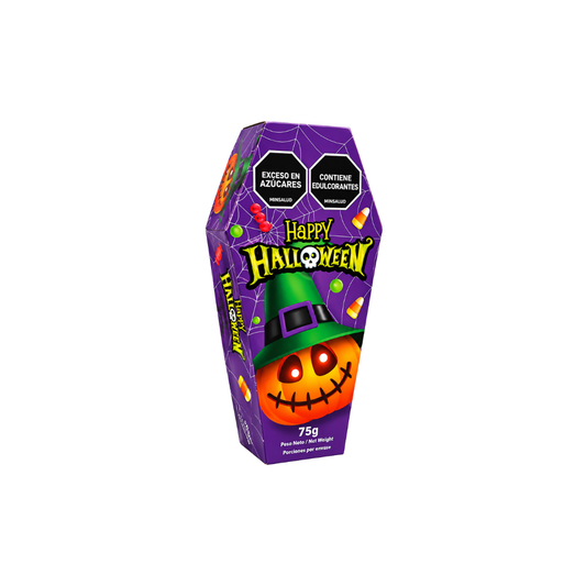 ESTUCHE ATAUD CON DULCES HALLOWEEN