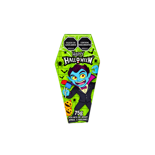 ESTUCHE ATAUD CON DULCES HALLOWEEN