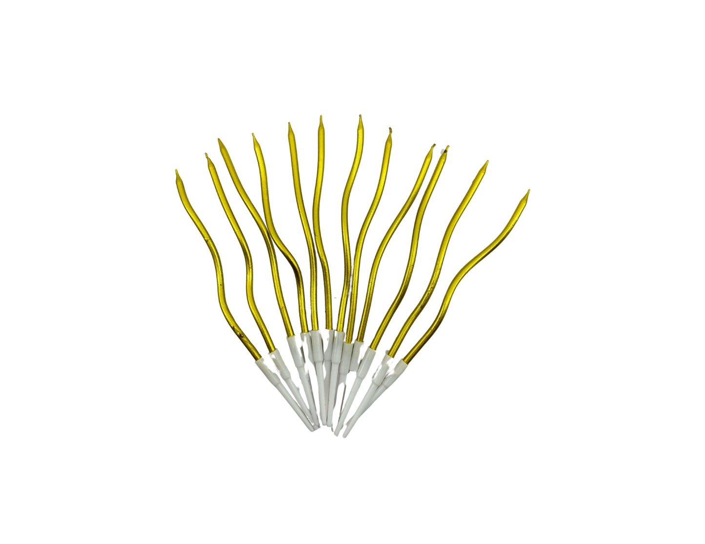 VELA ESPIRAL X12 DORADA