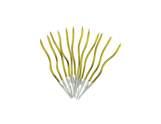 VELA ESPIRAL X12 DORADA