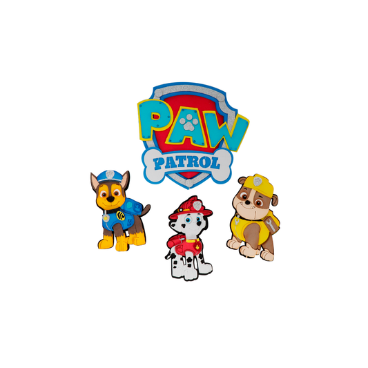 PINES DECORATIVOS FOMY "PAW PATROL DF"