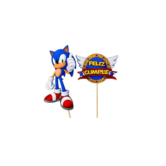TOPPER PERSONAJES EN FOMY SONIC "DF"