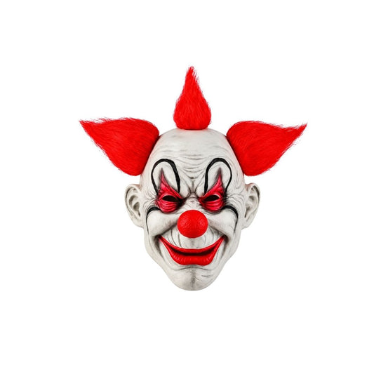 MASCARA LATEX PAYASO CABELLO ROJO