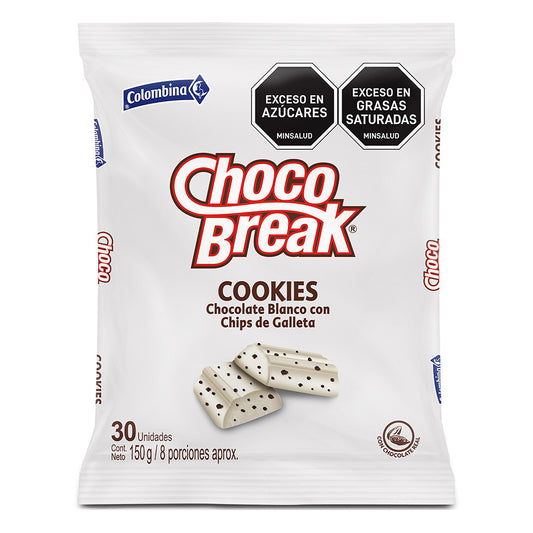 CHOCO BREAK BLANCO COOKIES X30 "QAP"