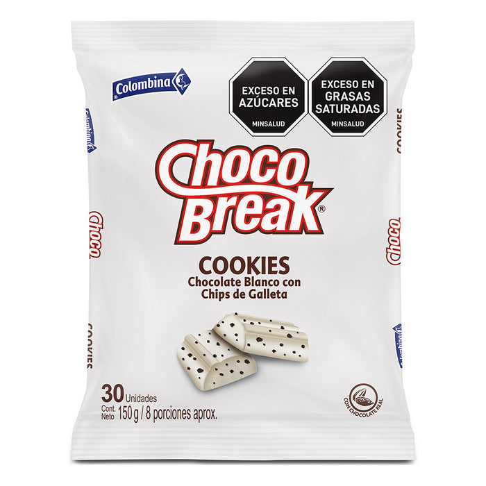 CHOCO BREAK BLANCO COOKIES X30 "QAP"