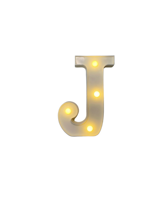 LAMPARA LETRA J