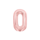 GLOBO MET. MEDIANO NUMERO 0 ORO ROSA