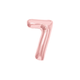 GLOBO MET. MEDIANO NUMERO 7 ORO ROSA