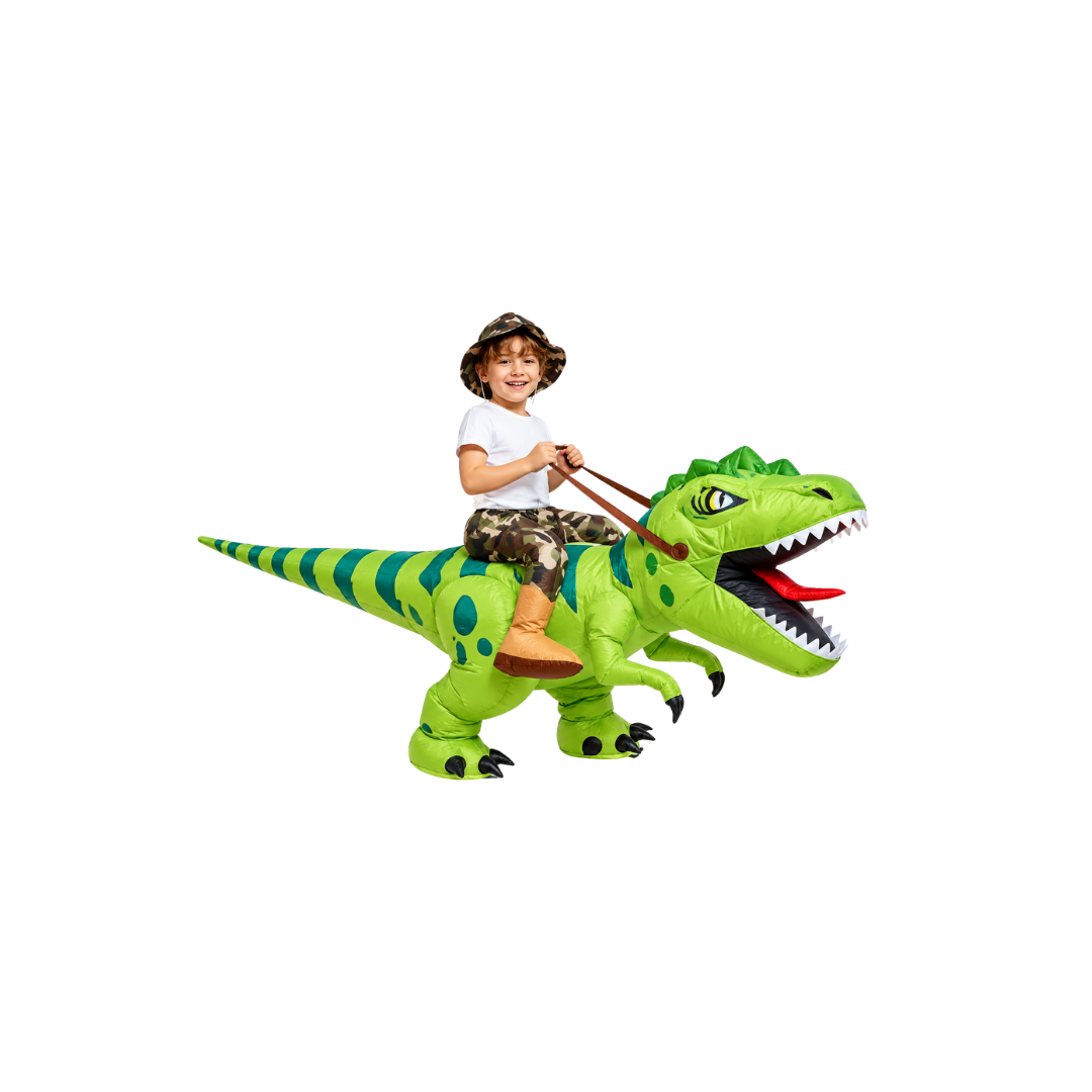 DISFRAZ INFLABLE DINOSAURIO REX NIÑO