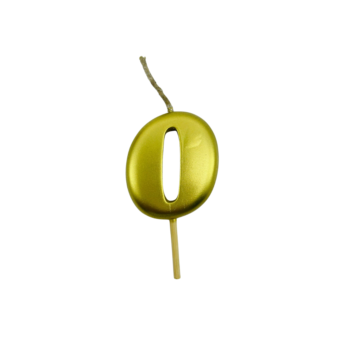 VELA MEDIANA NUMERO 0 DORADO