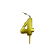 VELA MEDIANA NUMERO 4 DORADO