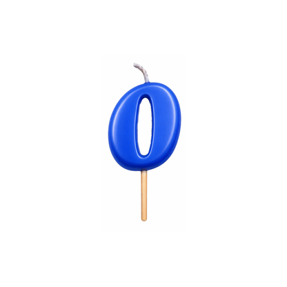 VELA MEDIANA NUMERO 0 AZUL