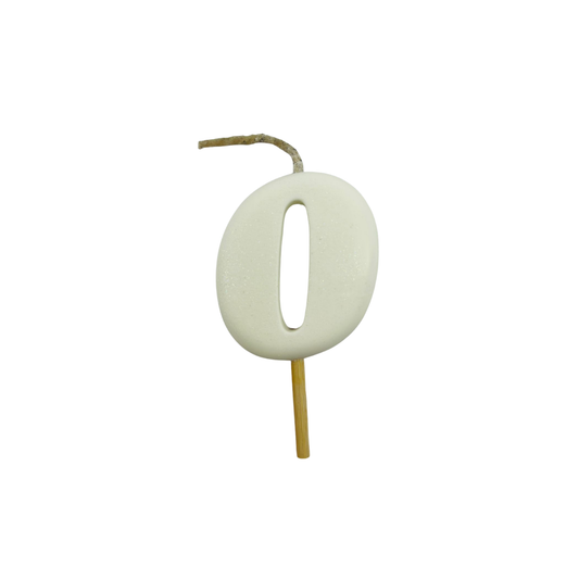 VELA MEDIANA NUMERO 0 BLANCO
