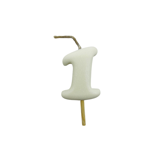 VELA MEDIANA NUMERO 1 BLANCO