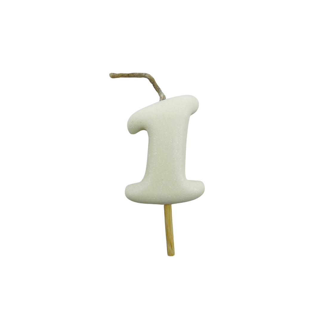 VELA MEDIANA NUMERO 1 BLANCO