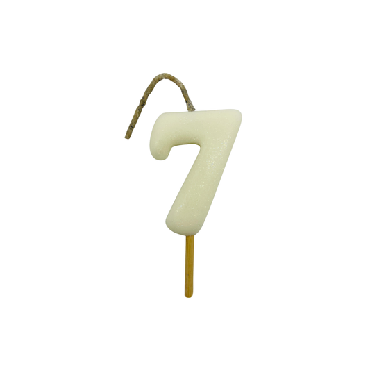 VELA MEDIANA NUMERO 7 BLANCO