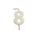 VELA MEDIANA NUMERO 8 BLANCO