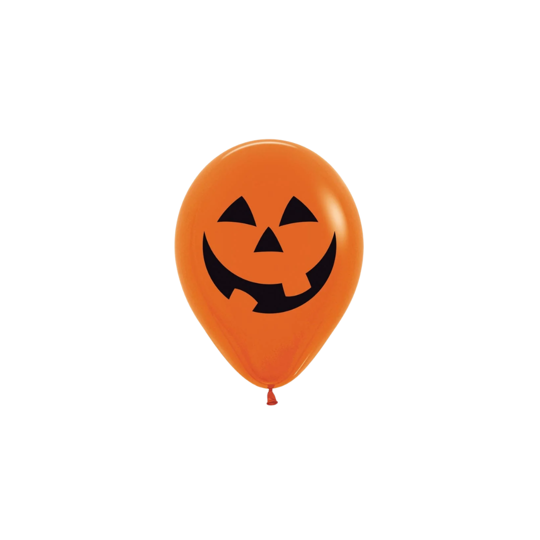 GLOBO R12 IMPRESO CALABAZA FASHION NARANJA X12