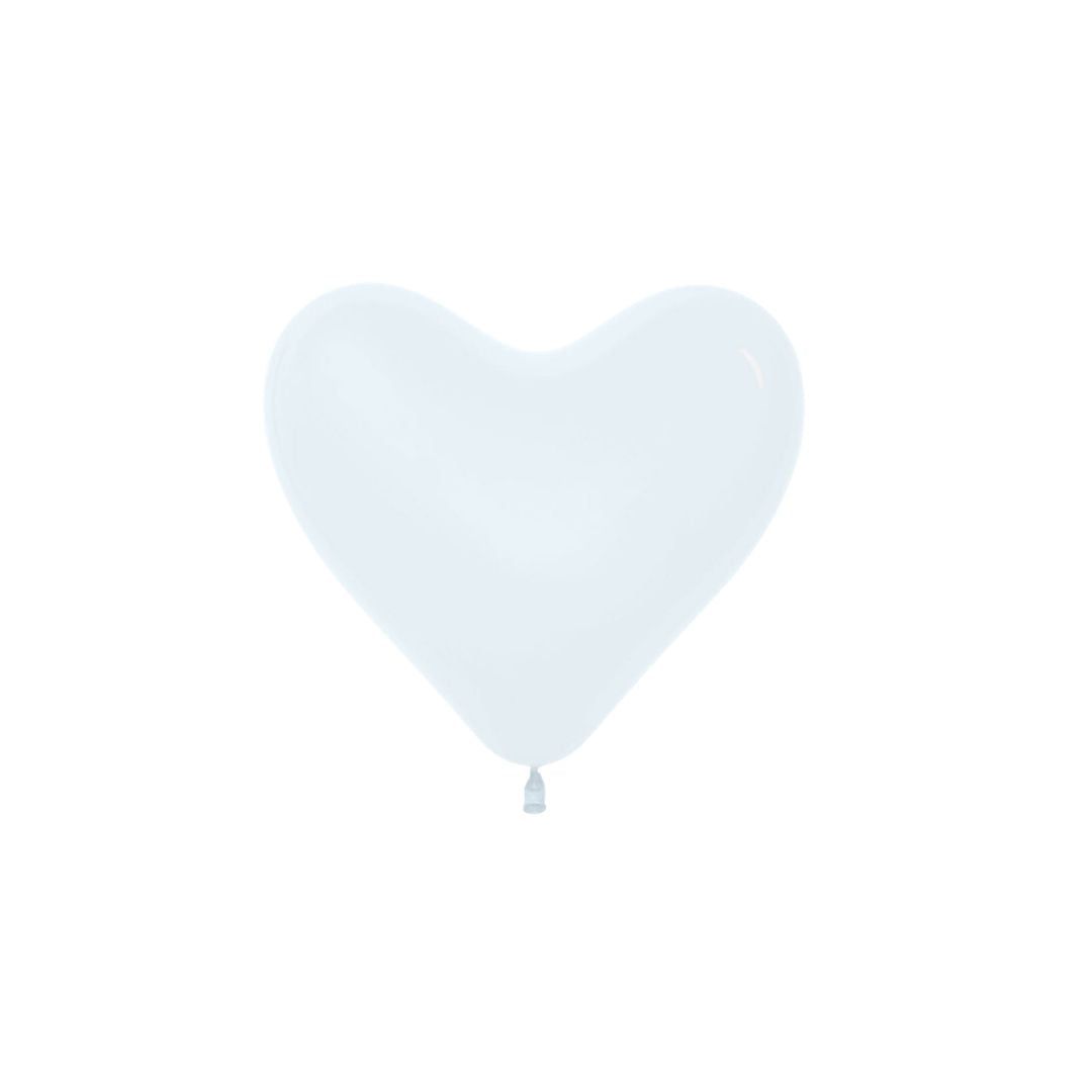 GLOBO R-12 CORAZON BLANCO X50