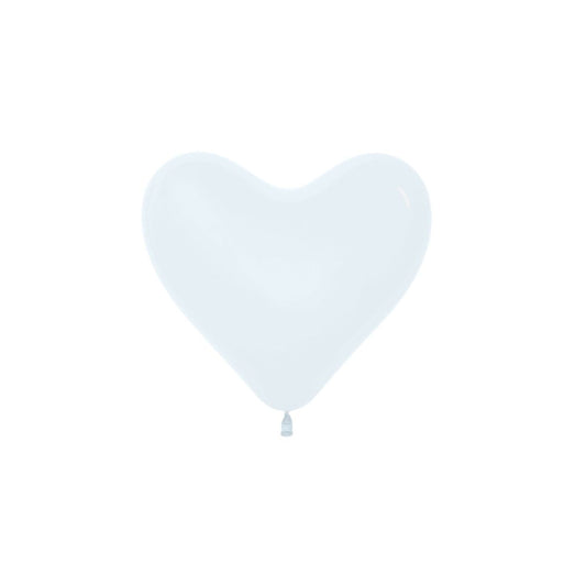 GLOBO R-12 CORAZON BLANCO X50