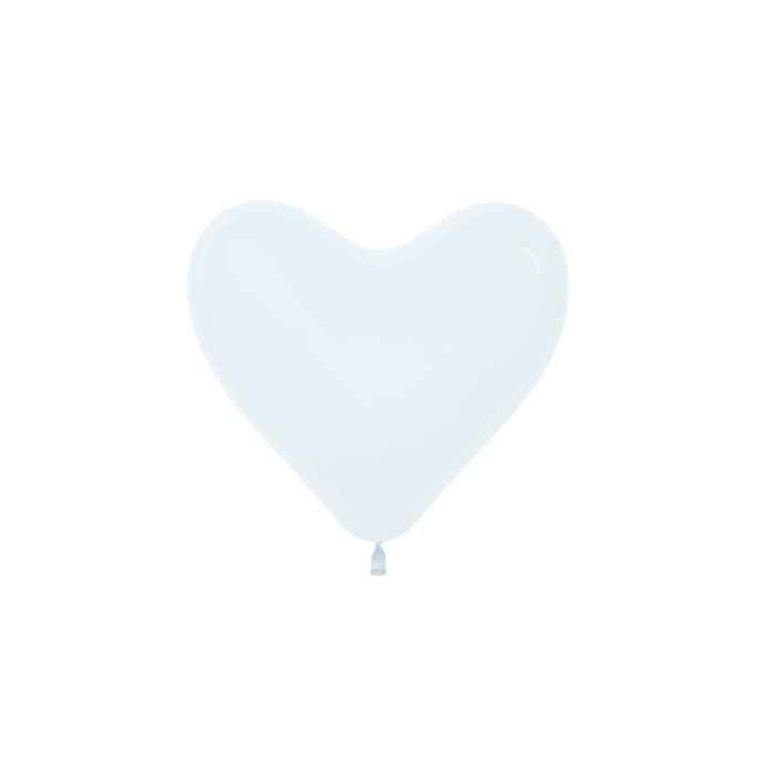 GLOBO R-12 CORAZON BLANCO X50