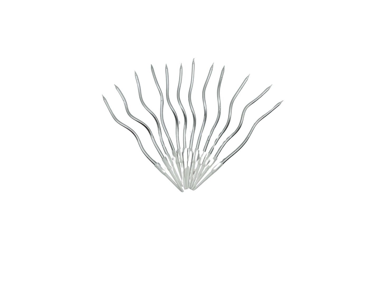 VELA ESPIRAL X12 PLATEADA