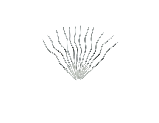 VELA ESPIRAL X12 PLATEADA